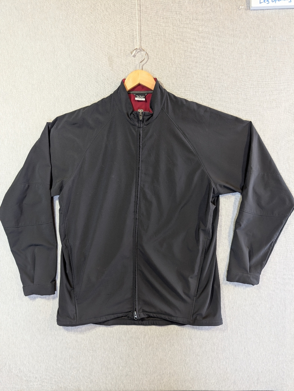 Nike Golf Windbreaker Jacket Men's XL Black Vintage Full Zip